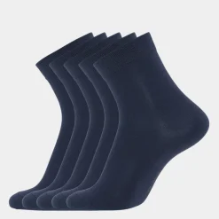 5 pak Blå bambus strømper (Low cut)