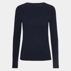 3 pak Blå langærmet bambus T-shirt