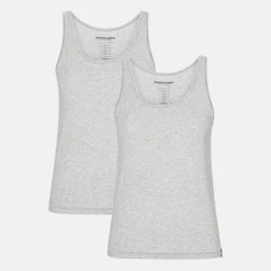 2 pak Grå bambus Tank Top