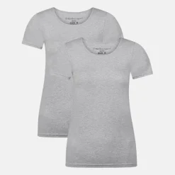 2 pak Grå bambus T-shirt