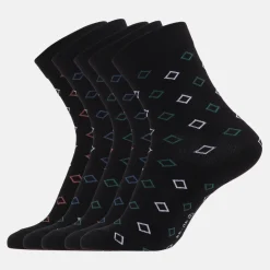 5 pak Harlequin bambus strømper