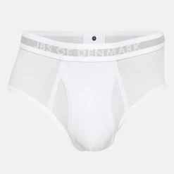 2 pak Hvid bambus herretrusser med gylp
