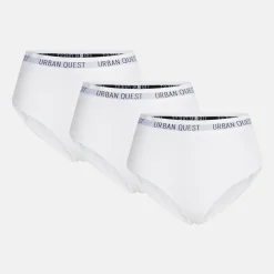 3 pak Hvid bambus Maxi trusse