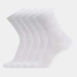 5 pak Hvid bambus strømper