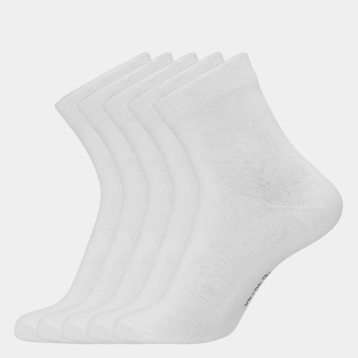 5 pak Hvid bambus strømper (Low cut)