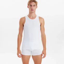 2 pak Hvid bambus Tank Top