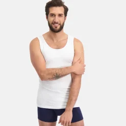 2 pak Hvid bambus Tank Top