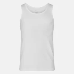 2 pak Hvid rib bambus Tank Top