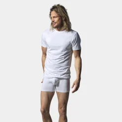 2 pak Hvid slim fit bambus T-shirts