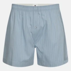2 pak Lyseblå bambus boxershorts