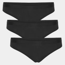 3 pak Sort bambus G-streng trusse