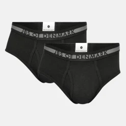 2 pak Sort bambus herretrusser med gylp