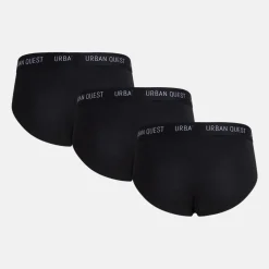 3 pak Sort bambus herretrusser
