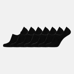 7 pak Sort bambus in-shoe footies