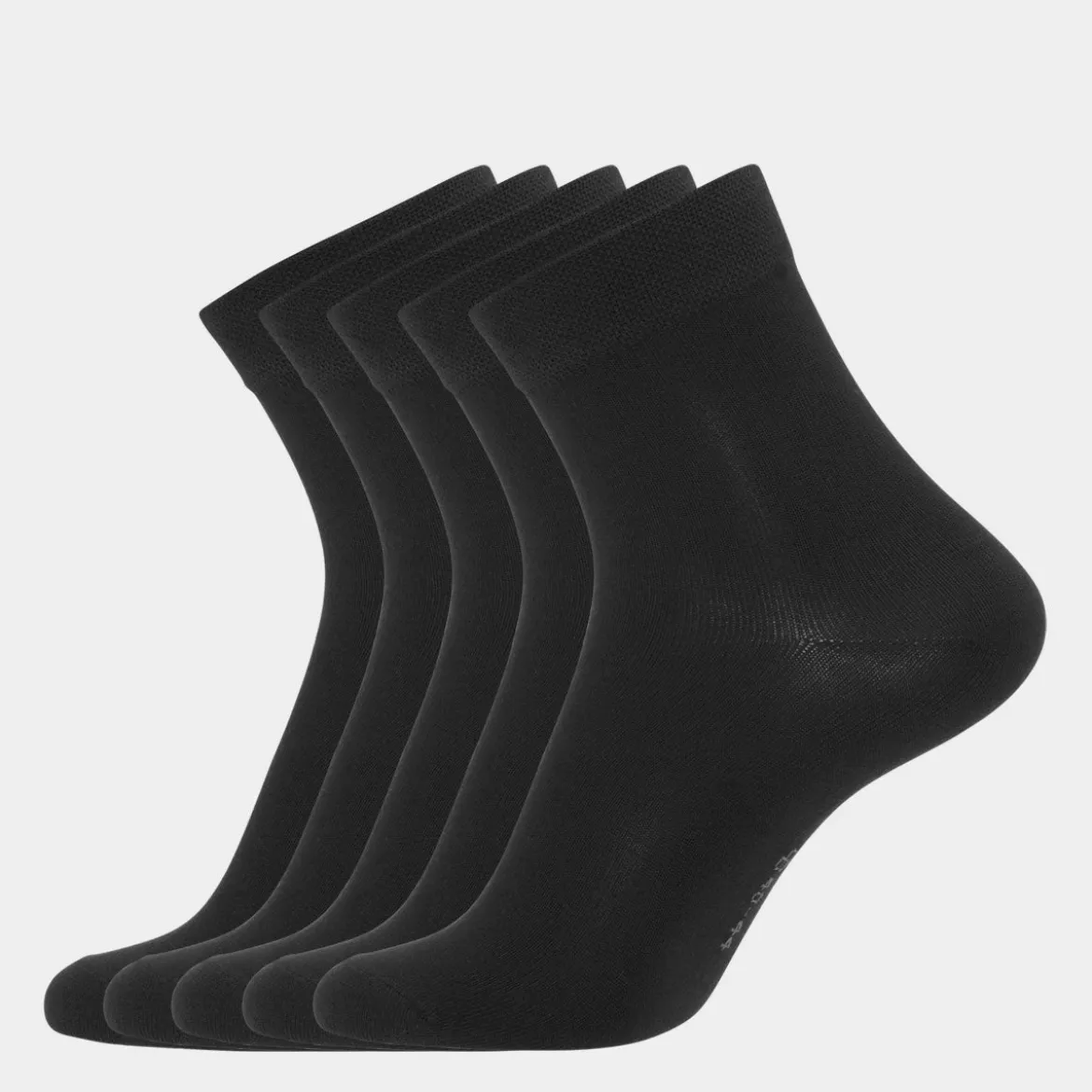 5 pak Sort bambus strømper (Low cut)