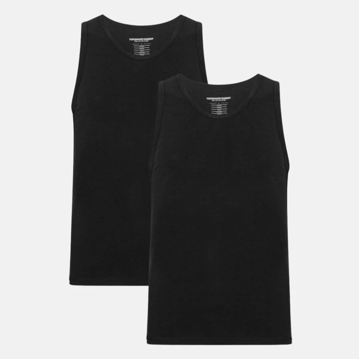 2 pak Sort bambus Tank Top