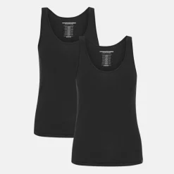 2 pak Sort bambus Tank Top
