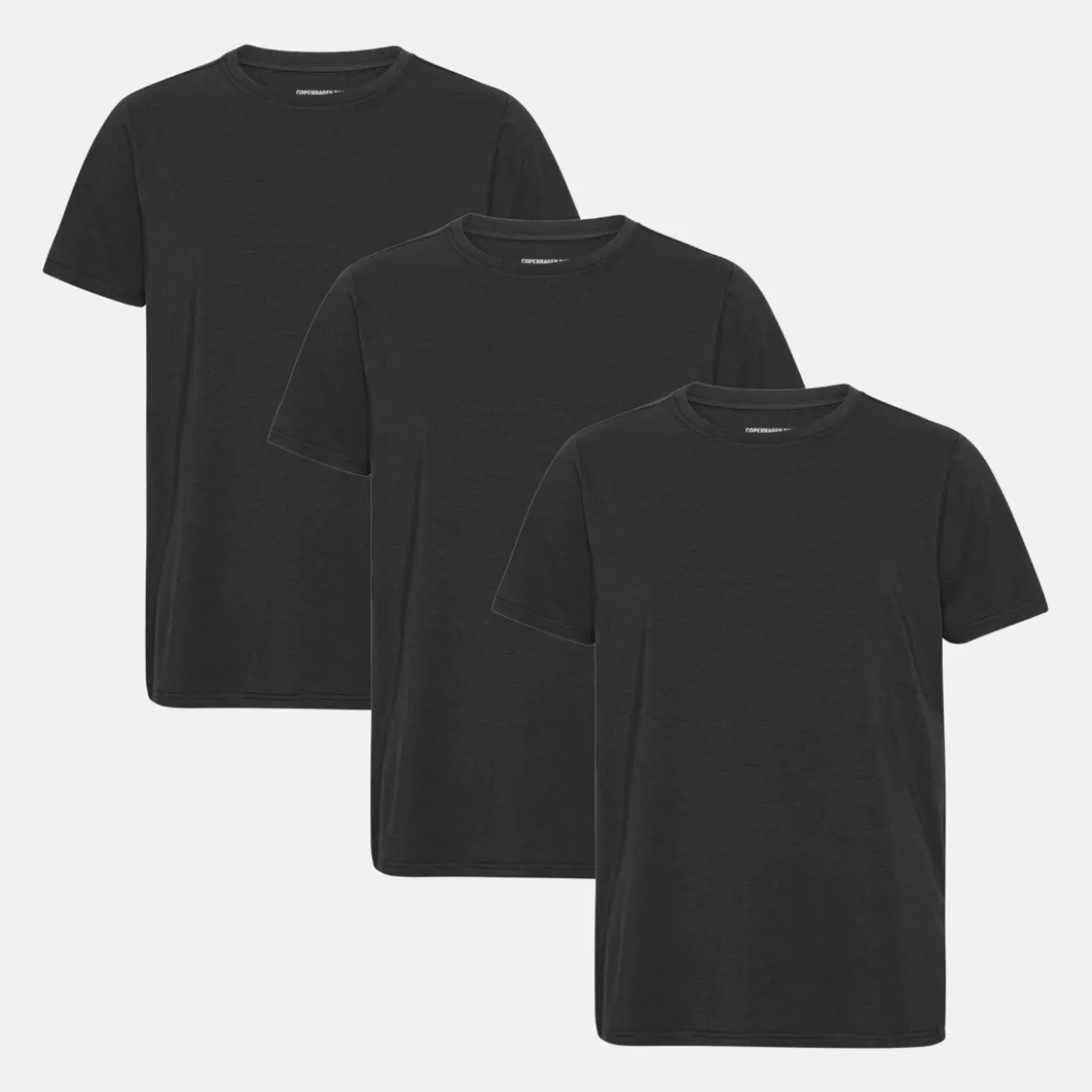 3 pak Sort bambus T-shirt