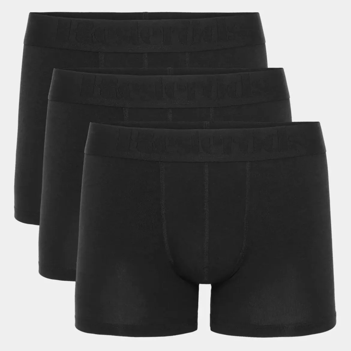 3 pak Sort bambus underbukser
