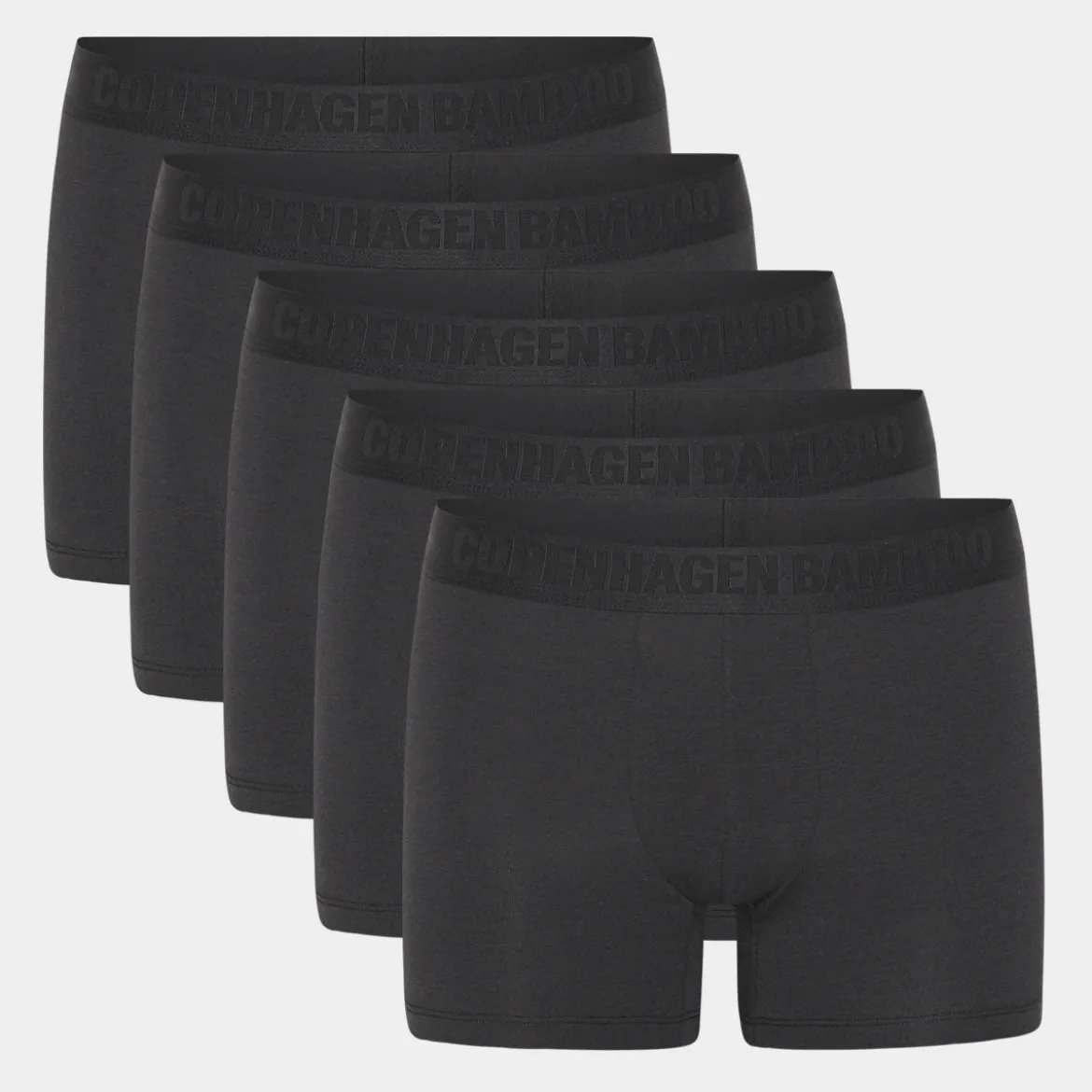 5 pak Sort bambus underbukser