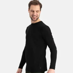 2 pak Sort langærmet bambus T-shirt