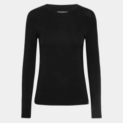 3 pak Sort langærmet bambus T-shirt