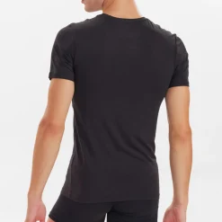 2 pak Sort slim fit bambus T-shirt
