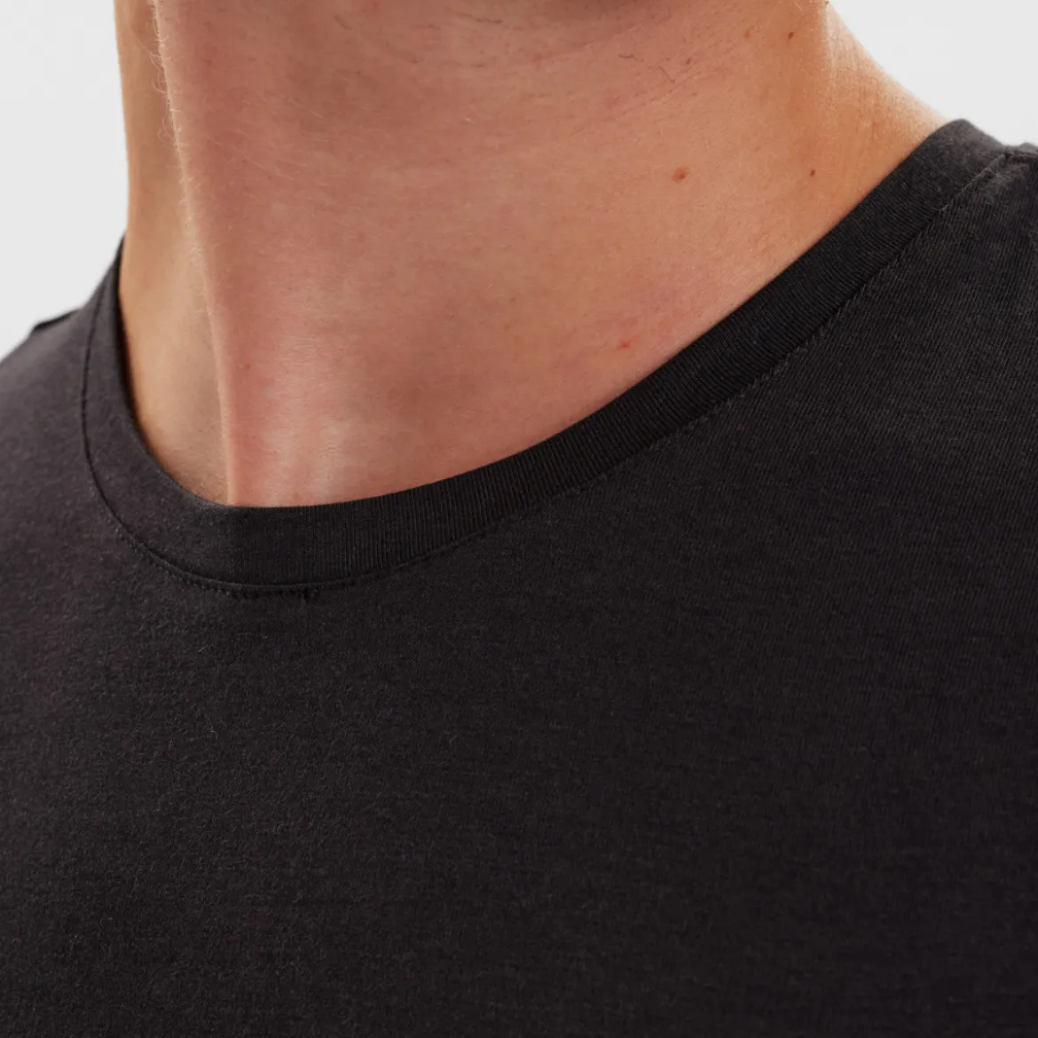 2 pak Sort slim fit bambus T-shirt