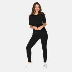 2 pak Sort slim fit bambus T-shirt
