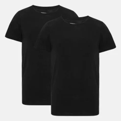 2 pak Sort slim fit bambus T-shirt