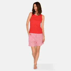 Anja bambus tank top - Rød