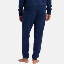 Blå bambus hoodie joggingsæt