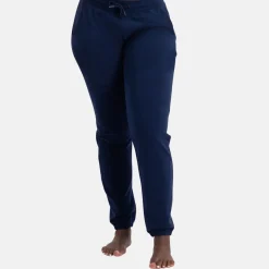 Blå bambus hoodie joggingsæt