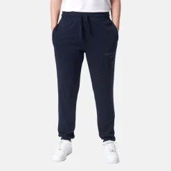 Blå bambus sweatpants med logo