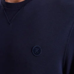 Blå bambus sweatshirt