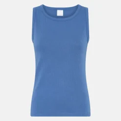 Blå bambus Tank Top