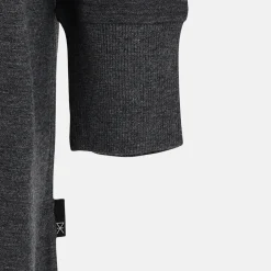 Grå bambus hoodie kjole