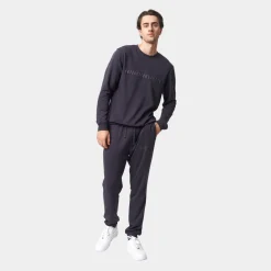 Grå bambus joggingsæt med logo