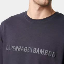 Grå bambus joggingsæt med logo