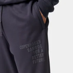 Grå bambus sweatpants med logo