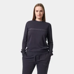 Grå bambus sweatshirt med logo