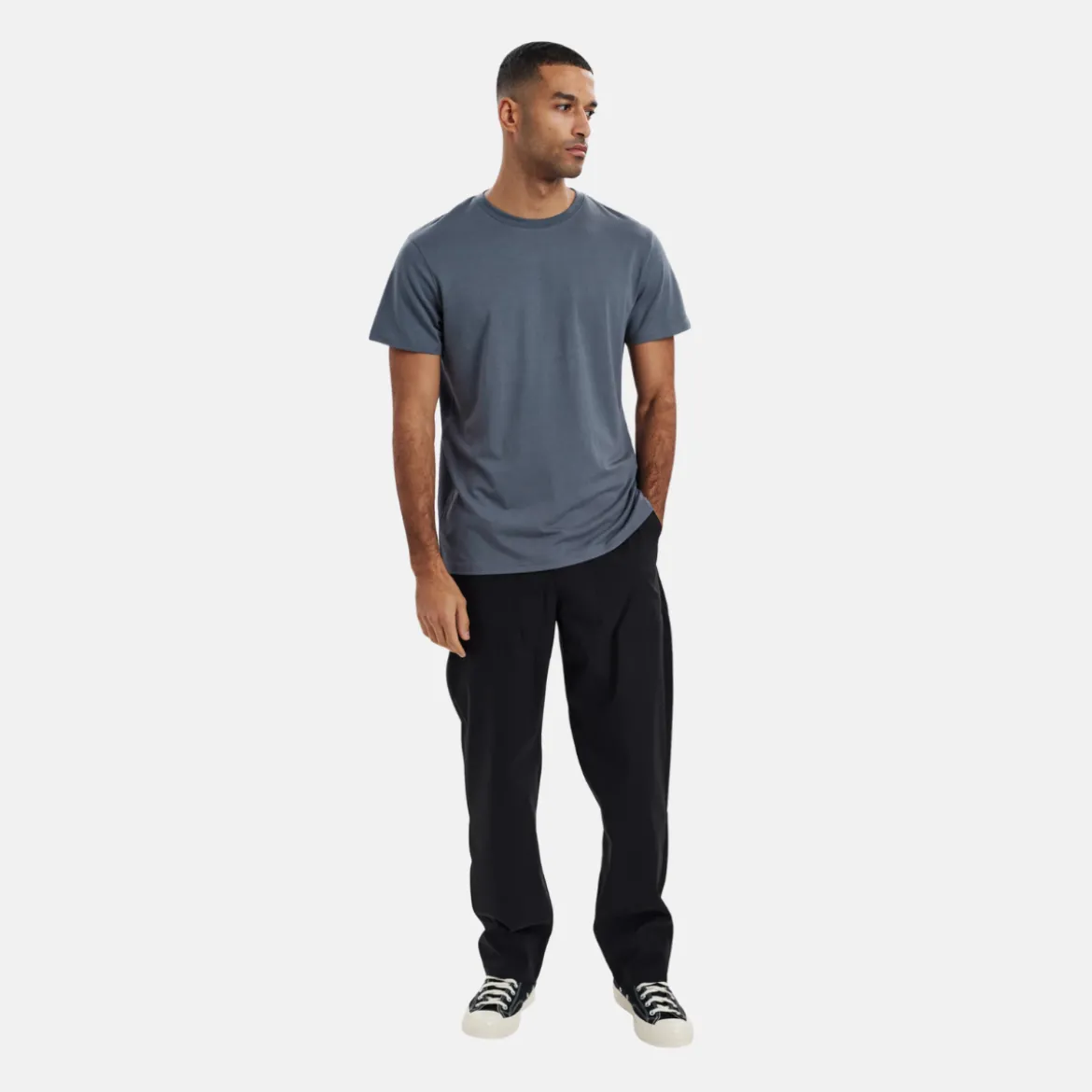 Grå bambus T-shirt
