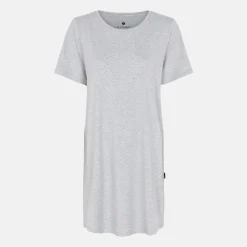 Grå bambus T-shirt kjole