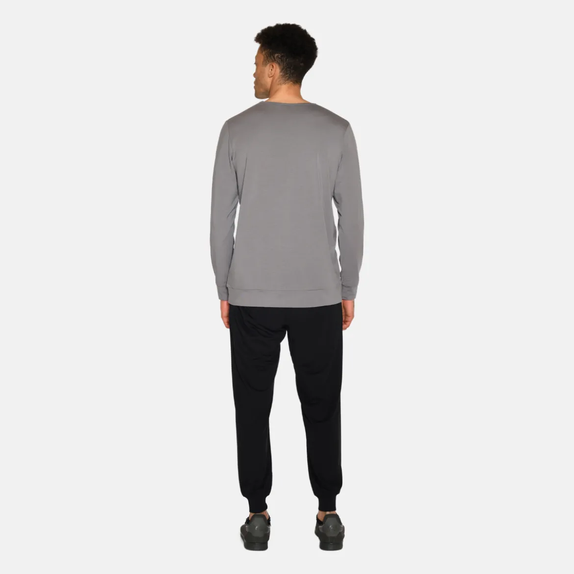 Grå langærmet bambus sweatshirt