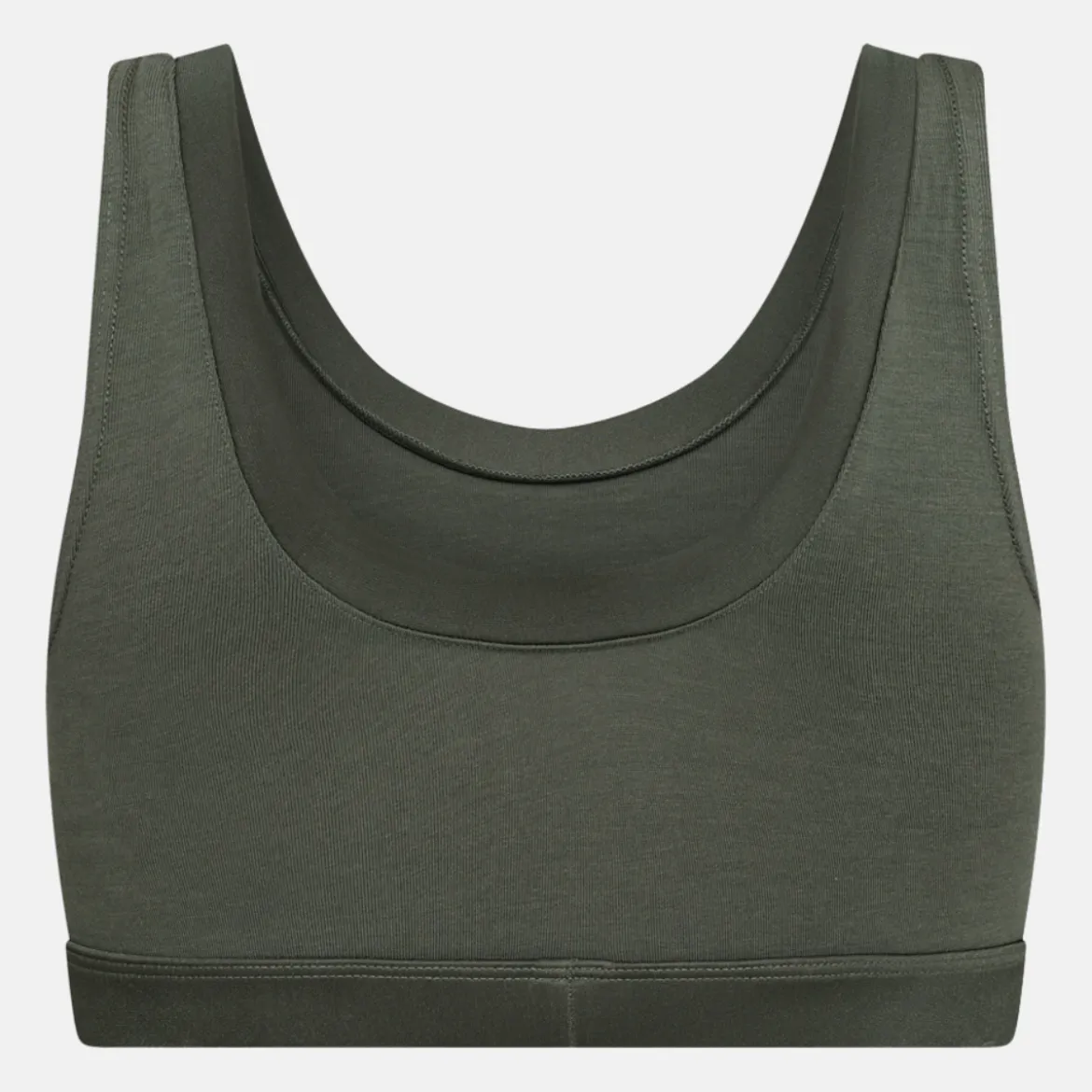 Grøn bambus BH top