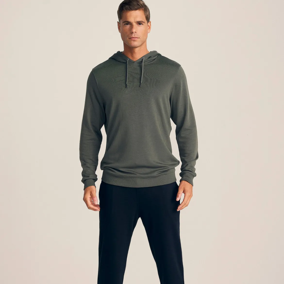 Grøn bambus hoodie