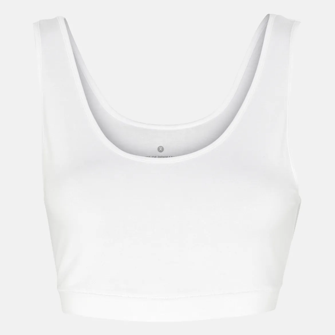 Hvid bambus BH top