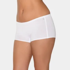 Hvid bambus Hotpants