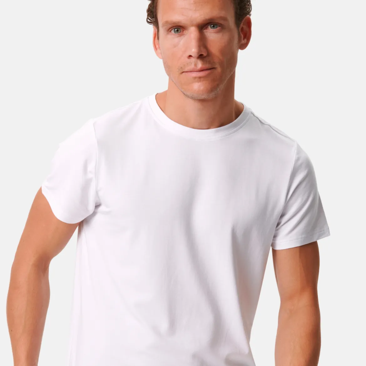 Hvid bambus T-shirt