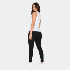Hvid rib bambus Tank Top